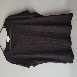 Calvin Klein, XXL, Black Ruffle Shirt